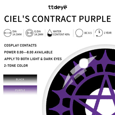 TTDeye Ciel's Contract Purple Style | 1 Year