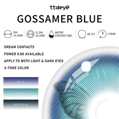 TTDeye Gossamer Blue | 1 Year