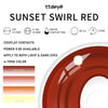 TTDeye Sunset Swirl Red | 1 Year