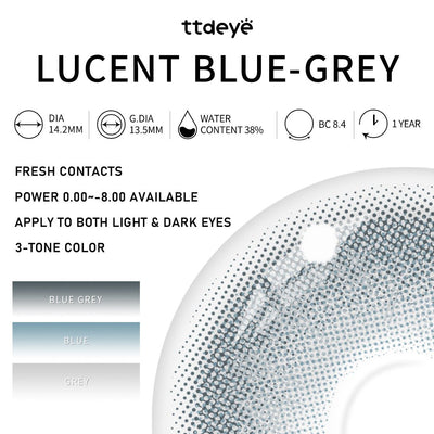 TTDeye Lucent Blue-Grey | 1 Year