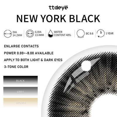 TTDeye New York Black | 1 Year