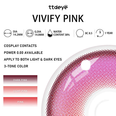 TTDeye Vivify Pink | 1 Year