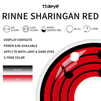 TTDeye Rinne Sharingan Red Style | 1 Year