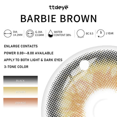 TTDeye Barbie Brown | 1 Year