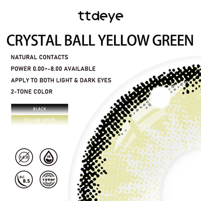 TTDeye Crystal Ball Yellow-Green | 1 Year