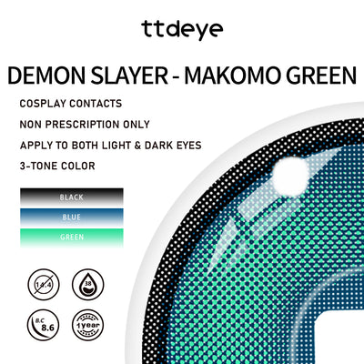 TTDeye Demon Slayer - Makomo Green | 1 Year