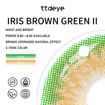 TTDeye Iris Brown-Green II | 1 Year