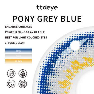 TTDeye Pony Grey-Blue | 1 Year