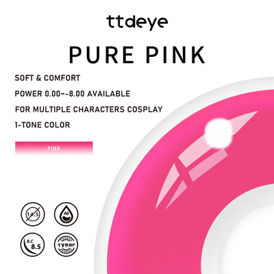 TTDeye Pure Pink | 1 Year