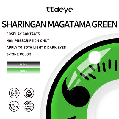TTDeye Sharingan Magatama Green | 1 Year