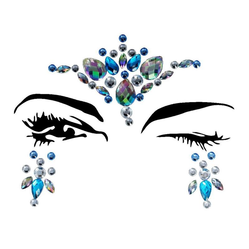 Star Rhinestone Crystal Face Jewels
