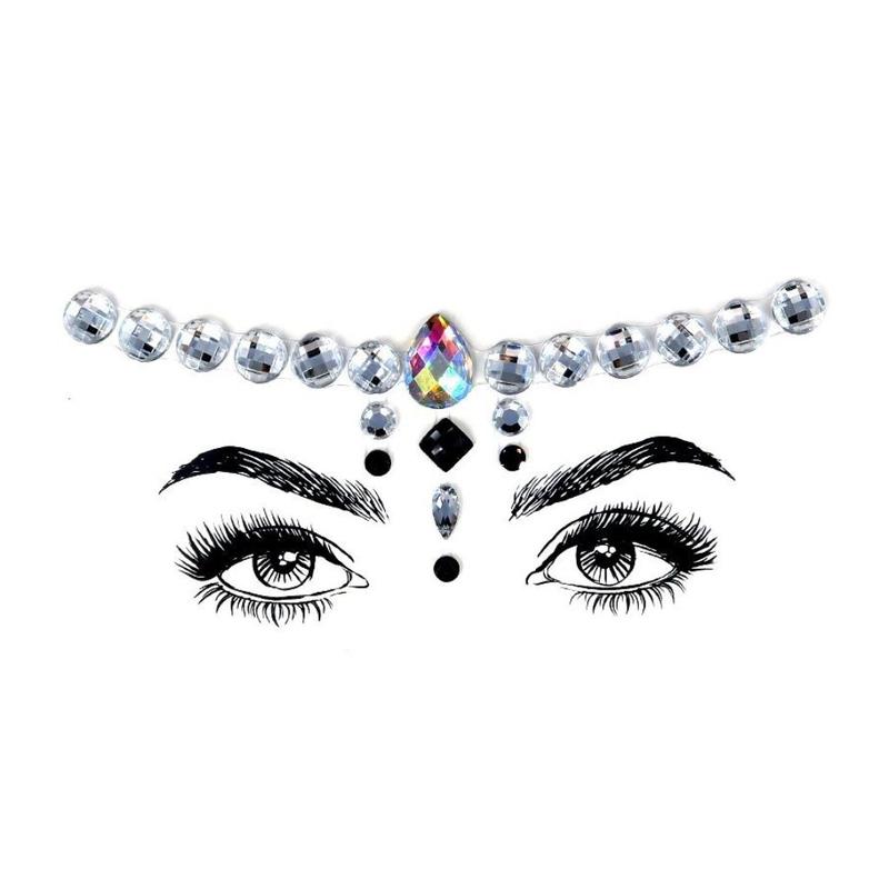 Cool Girl Rhinestone Crystal Face Jewels
