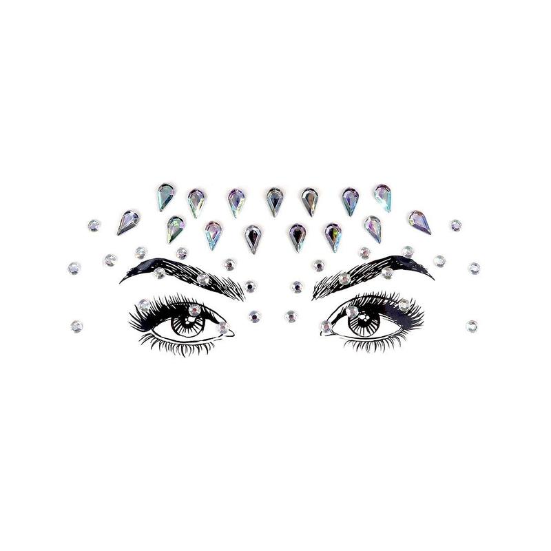 Raindrop Rhinestone Crystal Face Jewels