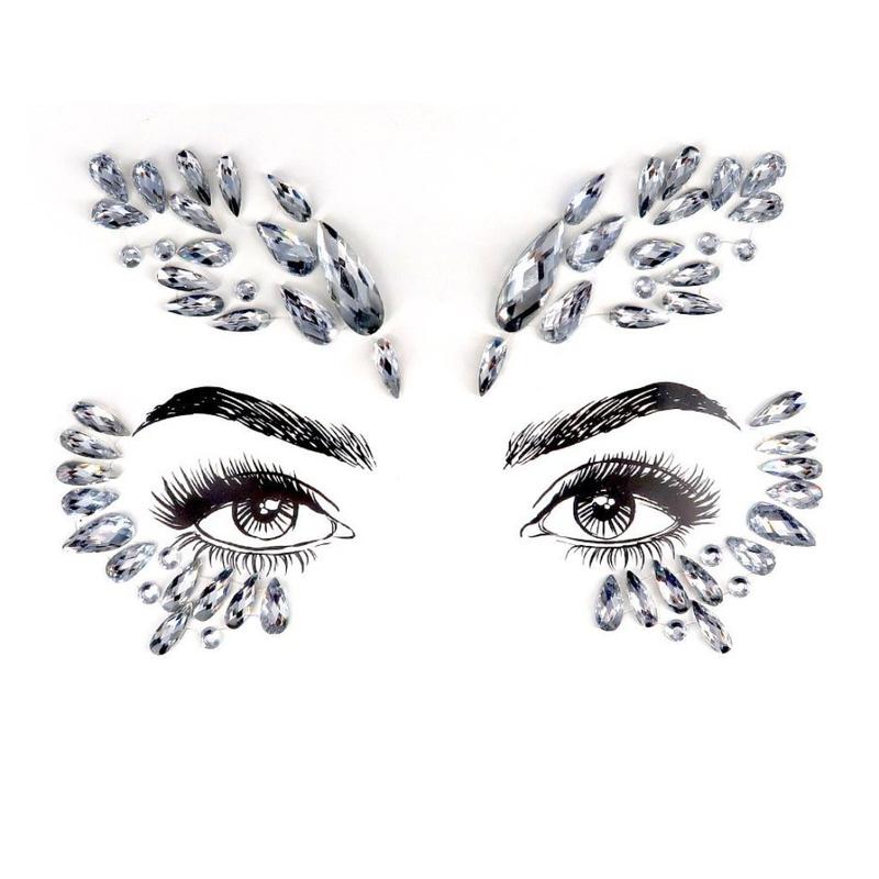 Eagle Queen Rhinestone Crystal Face Jewels